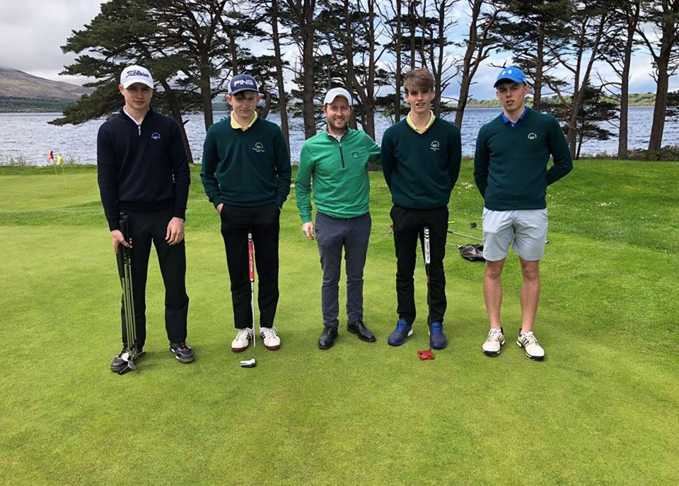 2018 - Boys Junior Foursome Team with our Golf Prof Dan Sugrue