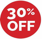 30 percent off 30 percent off